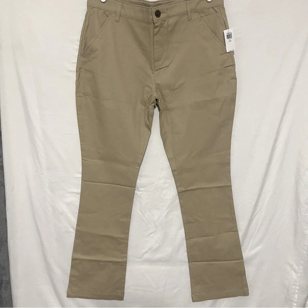 Old Navy Khaki Size 16 Plus Stretch Bootcut Girls Adjustable Waist Pant Girls